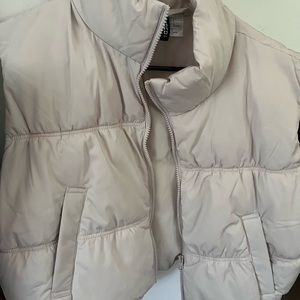 H&M Cream Puffer Vest